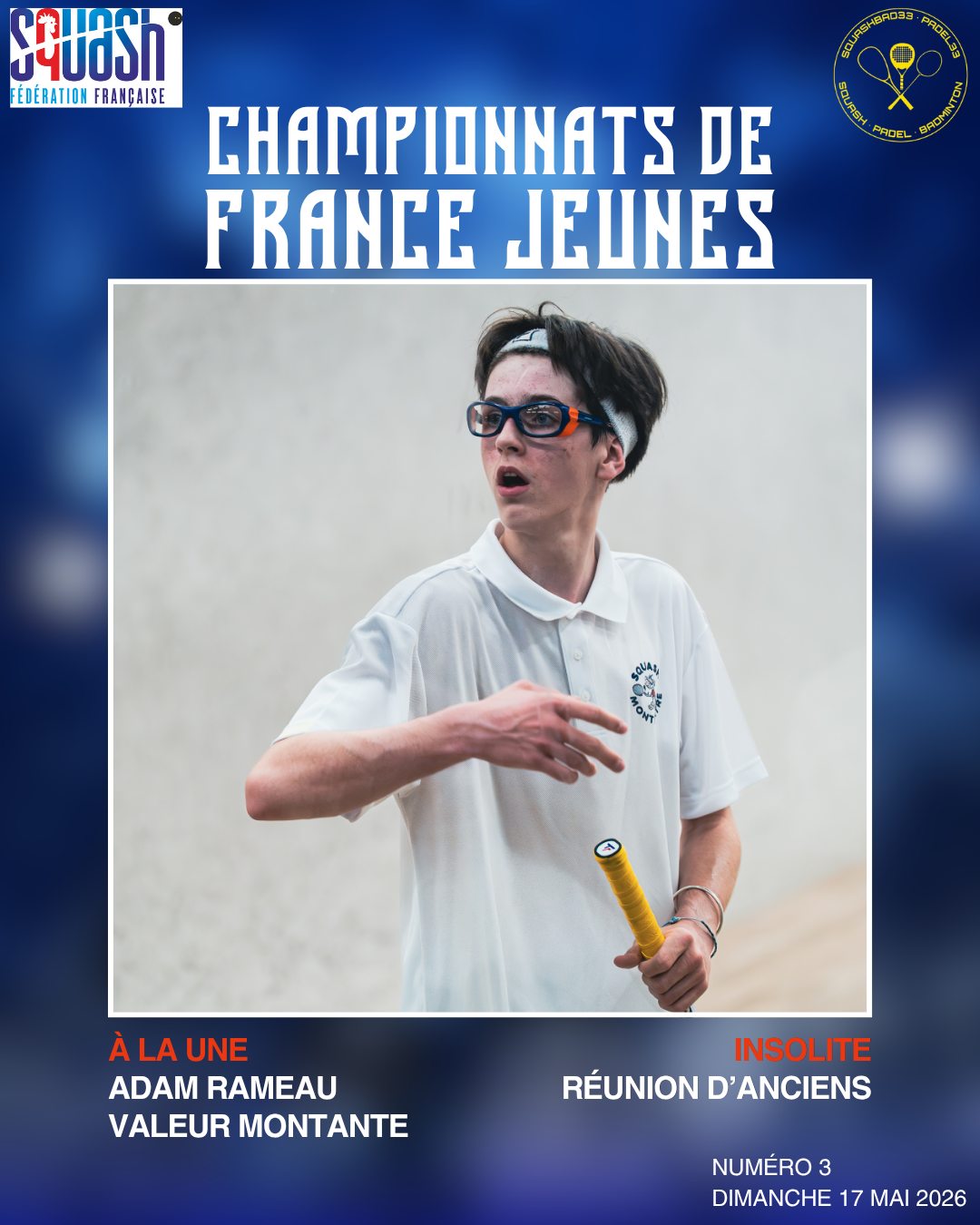 CHAMPIONNATS DE FRANCE JEUNES INDIVIDUELS : ADAM RAMEAU, VALEUR MONTANTE